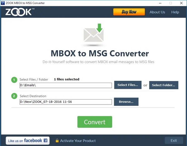 Zook MBOX to MSG Converter(邮件转换工具)