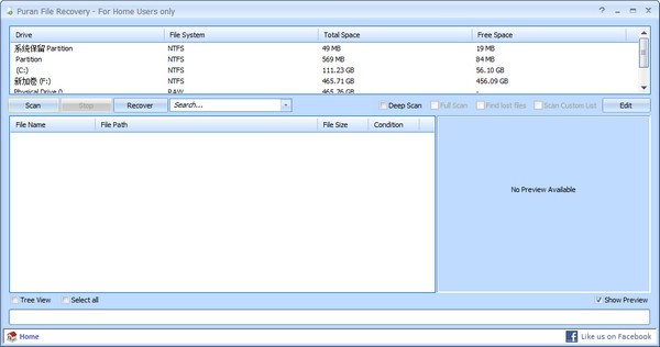 Puran File Recovery(U盘SD卡数据恢复软件）