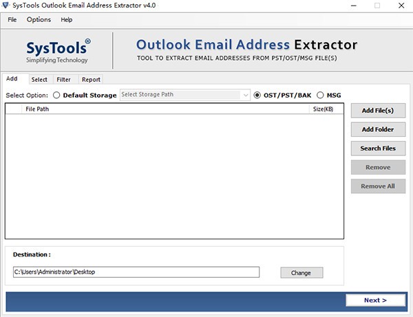 SysTools Outlook Email Address Extractor(邮箱处理工具)