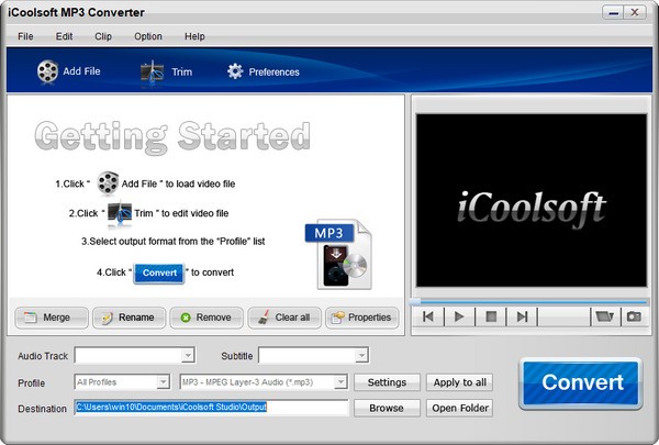 iCoolsoft MP3 Converter(MP3音频格式转换器)