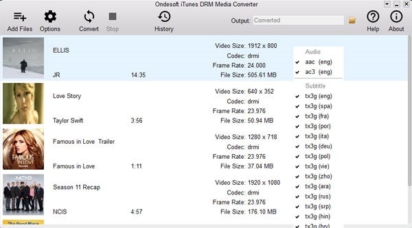Ondesoft iTunes DRM Media Converter(音频转换工具)