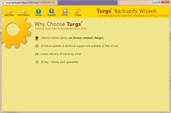 Turgs Backupify Wizard(邮件转换软件)