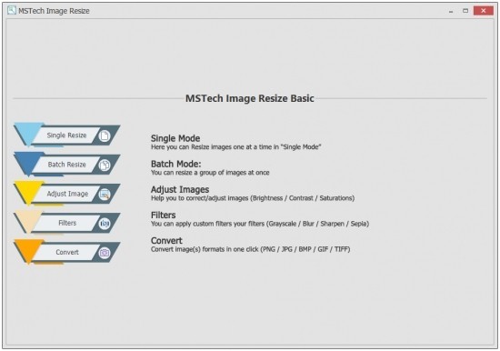 MSTech Image Resize Basic(图像大小调整工具)