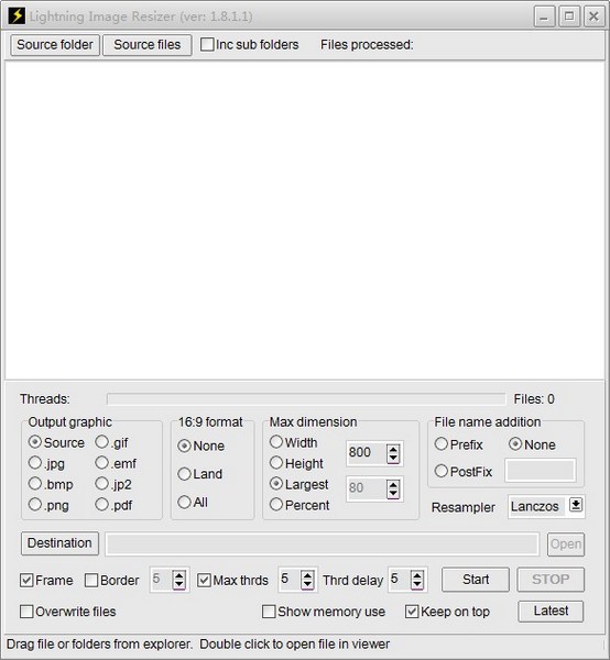 Lightning Image Resizer(图片大小调整工具)