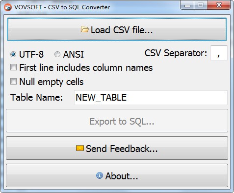 CSV to SQL Converter(CSV转SQL转换器)