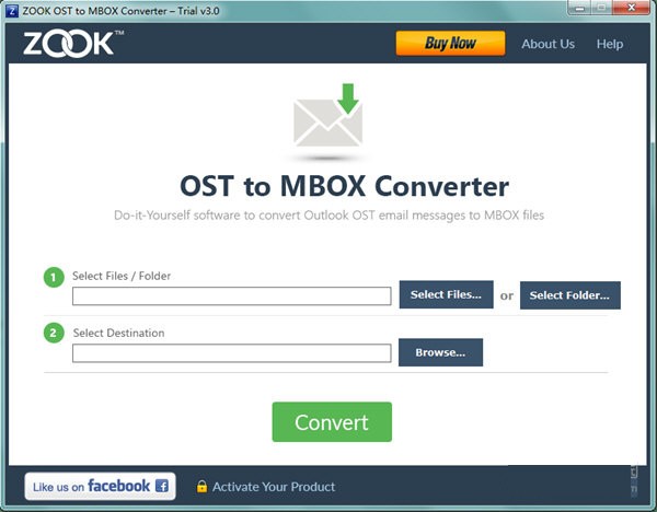 ZOOK OST to MBOX Converter(OST转MBOX转换器)
