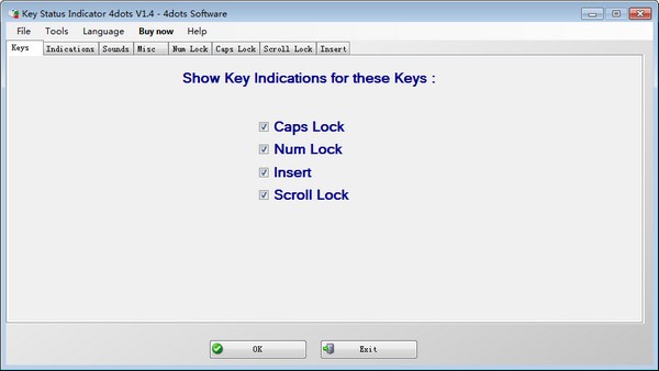 Key Status Inidicator 4dots(键盘管理软件)