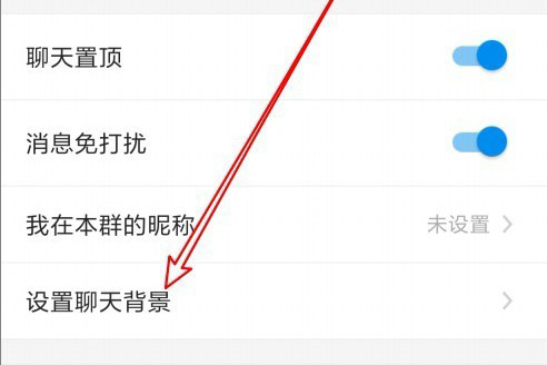 手机钉钉“设置聊天背景”选项位置