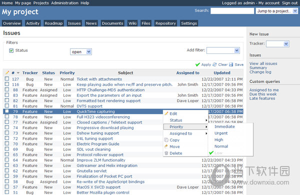 Redmine(项目管理软件) V3.31 官方版