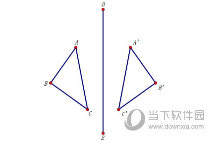 几何画板如何制作多边形轴对称翻折动画