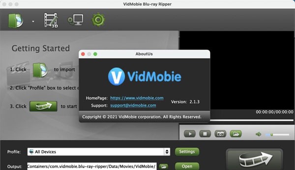 VidMobie Blu-ray Ripper(视频转换工具)