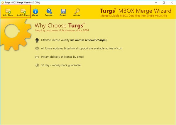 Turgs MBOX Merge Wizard(MBOX合并工具)