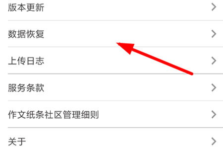 点击下方的“数据恢复”功能