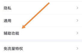 手机QQ“辅助功能”选项位置