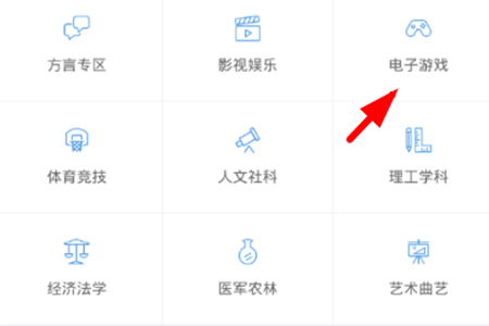 找到“电子游戏”选项