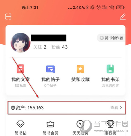 简书总资产