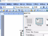 Word2003怎么设置首字下沉 方法教程