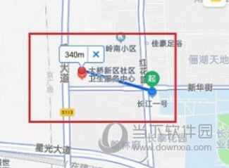 高德地图测量直线距离