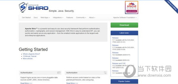 Apache Shiro(Java安全框架) V1.7.1 官方最新版