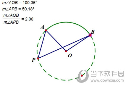 几何画板怎么制作圆周角定理演示动画