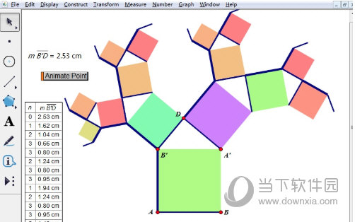 几何画板怎么绘制毕达哥拉斯树