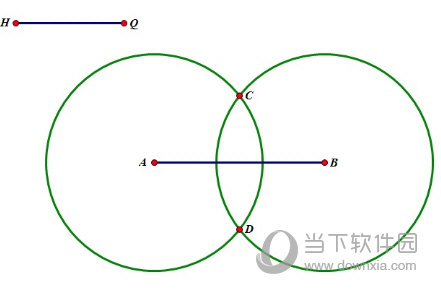 几何画板怎么演示线段垂直平分线的尺规做法