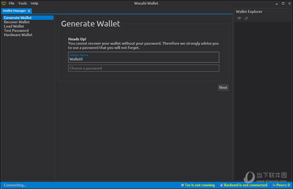 Wasabi Wallet(比特币钱包) V1.1.12.8 官方版