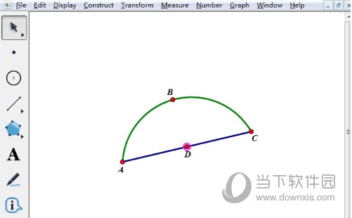 几何画板如何画出弧的中点