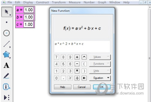 几何画板如何求一元二次方程的根