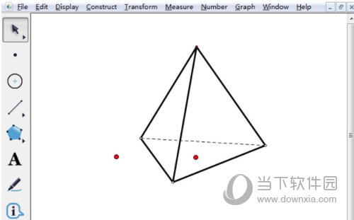 几何画板如何画三棱锥