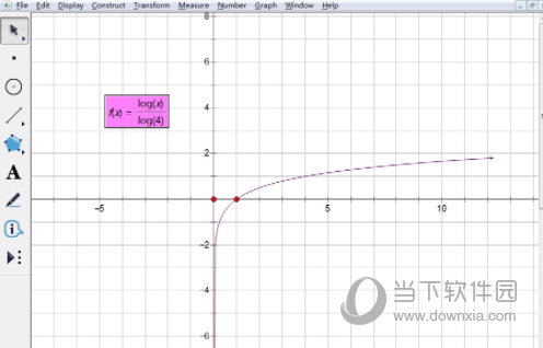 几何画板如何画对数函数图像